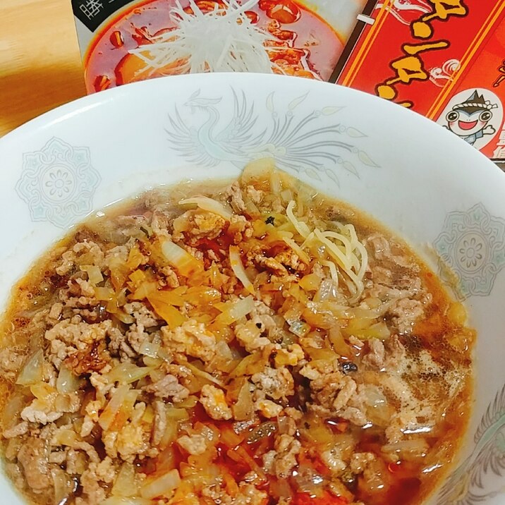 挽き肉と玉葱たっぷり 勝浦タンタン麺 レシピ 作り方 By やっすん 楽天レシピ